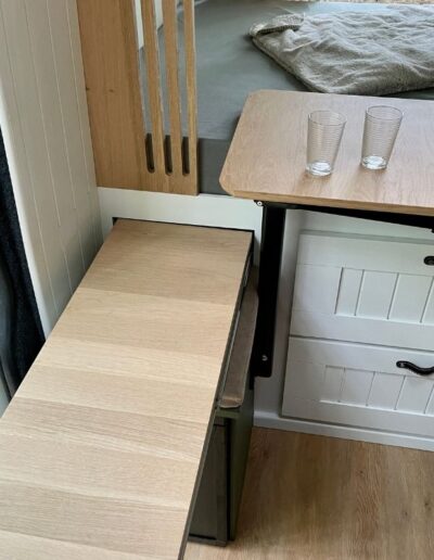 Rangement coulissant aménagement van